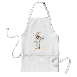 Tablier Illustration d'un chef tigre drôle et mignon