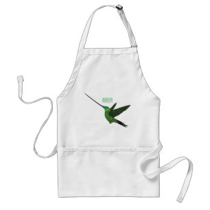 Tablier Illustration d'un colibri à bec épée