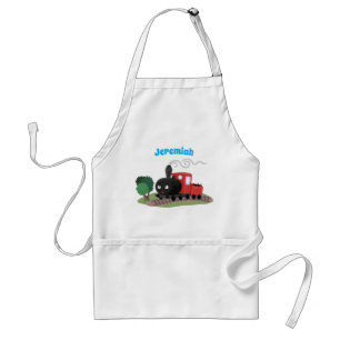 Tablier Illustration d'une locomotive à vapeur mûre