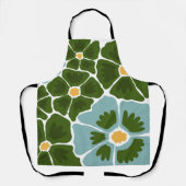 Tablier Illustration florale d'art (Recto)