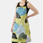 Tablier Illustration graphique scandinave transparente mot (Insitu)