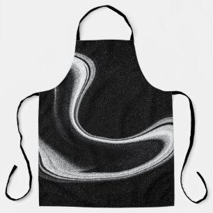 Tablier Illustration grise et noire