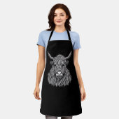 Tablier Illustration Highland Bull (Porté)