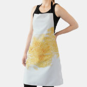 Tablier Illustration jaune et blanche (Insitu)