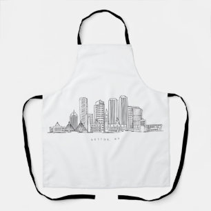 Tablier Illustration minimaliste de l'horizon de la ville