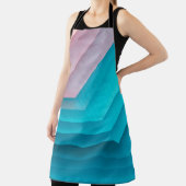 Tablier Illustration orange, rose et turquoise (Insitu)