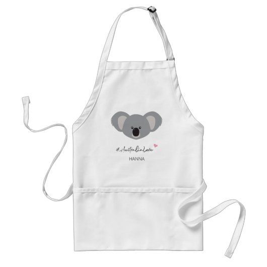 Tablier Illustration personnalisée de #AustraliaLove Koala (Devant)