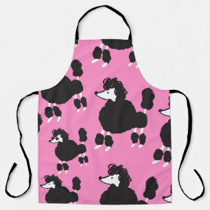 Tablier Illustration poodle français vintage patter sans s