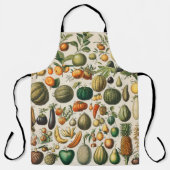 Tablier Illustration scientifique végétale des fruits (Recto)