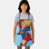 Tablier Illustration Supergirl volant vers le haut (Insitu)