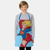 Tablier Illustration Supergirl volant vers le haut (Porté)