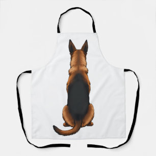 Tablier Illustration vintage de chien vue arrière Berger A