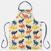 Tablier Illustrations de chameaux personnalisées (Recto)