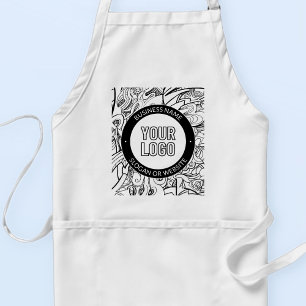 Tablier Illustrations de style moderne et votre logo avec