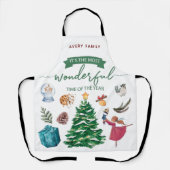 Tablier Illustrations personnalisées de Noël (Recto)