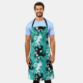 Tablier Ilu vintage qualitatif motif Abstrait (Porté)