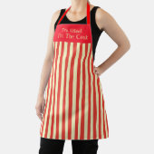 Tablier I'm Glad I'm The Cook Red Stripe Kitchen (Insitu)