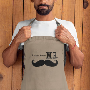 Tablier I'm Her Mr. Mustache Grooms Gifts