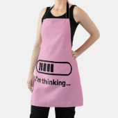 Tablier I'm Thinking... Loading Progress Bar Pink Minimali (Insitu)