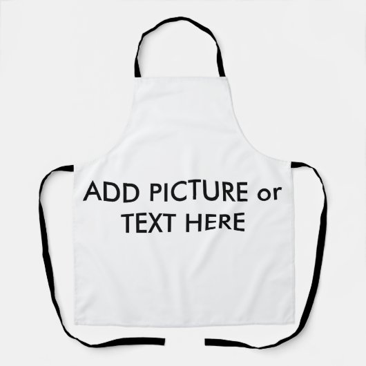 Tablier Image et texte personnalisés (Recto)