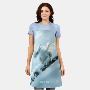 Tablier Imaginaire Bébé blanc mignon Dragon