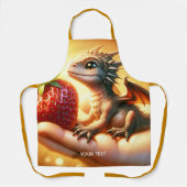 Tablier Imaginaire Bébé mignon Dragon fraise (Recto)