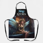 Tablier Imaginaire Belle Fée Sur Un Train (Recto)