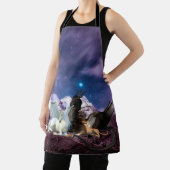 Tablier Imaginaire Black Dragon Unicorn Griffin Flyers (Insitu)