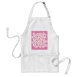 Tablier Imaginaire blanc et rose