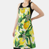 Tablier Imaginaire citron : Motif Floral Créatif (Insitu)