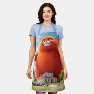 Tablier Imaginaire Cute Big Orange Chat