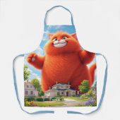 Tablier Imaginaire Cute Big Orange Chat (Recto)