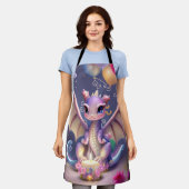 Tablier Imaginaire Cute Kawaii bébé dragon (Porté)