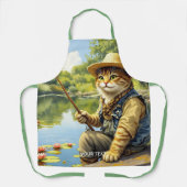 Tablier Imaginaire Cute Lake Chat Fishing (Recto)