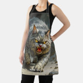 Tablier Imaginaire Cute Rocks Angry Cat (Insitu)