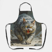 Tablier Imaginaire Cute Rocks Angry Cat (Recto)