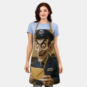 Tablier Imaginaire Cute Strange Postal Worker