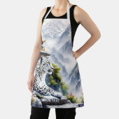 Tablier Imaginaire Cute White Leopard Mountains (Insitu)