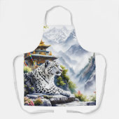 Tablier Imaginaire Cute White Leopard Mountains (Recto)
