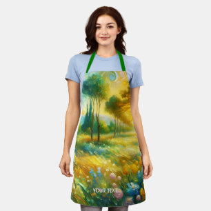 Tablier Imaginaire de beaux arbres Paysage Abstrait