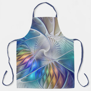 Tablier Imaginaire Floral, Fleur Fractale Abstraite coloré