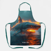 Tablier Imaginaire mignon feu requin mer (Recto)
