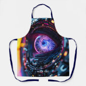 Tablier Imaginaire Mignon oeil bleu cyber (Recto)