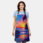 Tablier Imaginaire Tropical Beach Two (Porté)