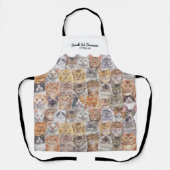 Tablier Impression à motif de chats (Recto)