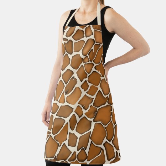 Tablier Impression à motif de fourrure de girafe (Insitu)