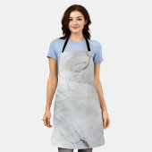 Tablier Impression couleur époustouflante Marbre blanc (Porté)