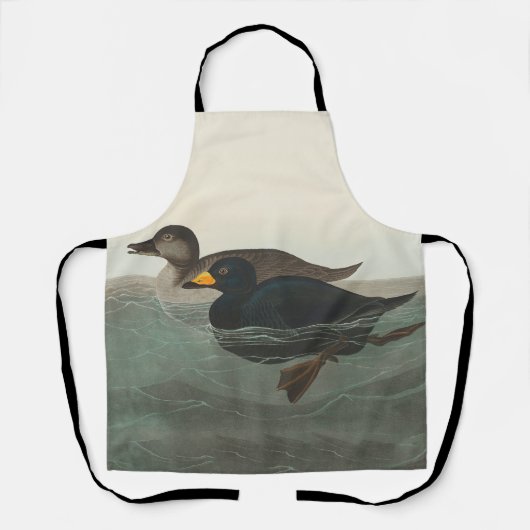 Tablier Impression de Macreuse noire d'Audubon : Canard cô (Recto)