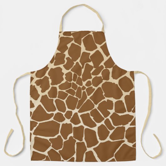 Tablier Impression de motif de fourrure de girafe (Recto)