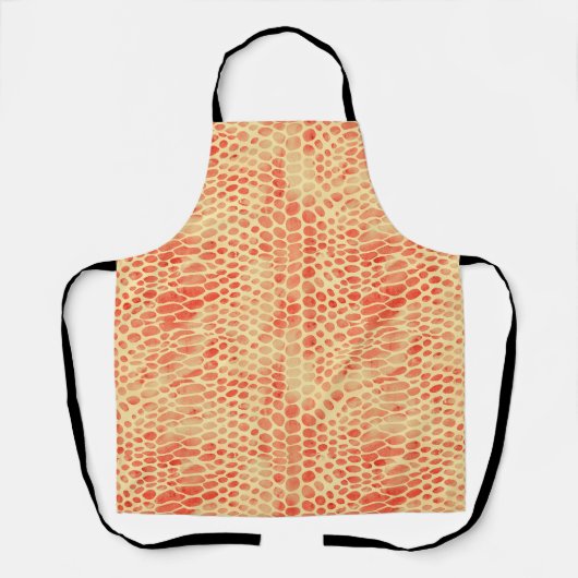 Tablier Impression de serpent aquarelle (Recto)